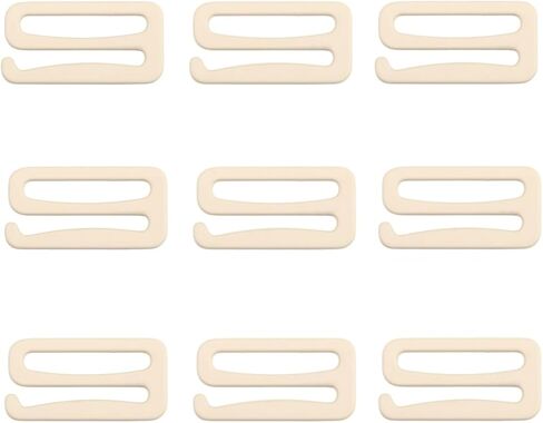 MAHAVIMOKSA 20pcs 1 Inch Metal Replacement Bra Strap Slide Hook Swimsuit Bra Hooks (Light Gold) in Kuwait