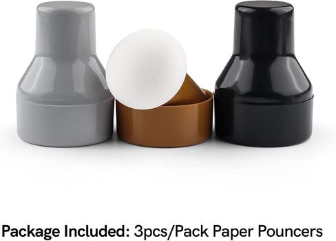 3Pcs Ink Applicator with Storage Cases,Paper Pouncers for Direct Ink Application On Crafts Projects Easily,Inking Sponge for Stamp Ink Distressing,Stencils Blending Crafting Tools(Black Brown & Gray) in Saudi Arabia