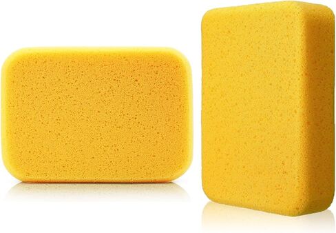 2-Pack Extra Large Cleaning Sponges (7.5" x 5.5" x 1.9") – Heavy Duty Grouting, Car Wash & Multi-Surface Sponge – Non-Scratch PU Foam for Tile, Dishes, Cars & Crafts Super Absorbent in Saudi Arabia