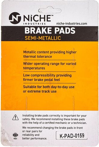 NICHE Front Right Brake Rotor Pad Kit Semi Metallic For Yamaha Venture 1FK-W0046-01-00 3XF-W0045-50-00 26H-25831-01-00 in Saudi Arabia