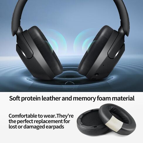 وسائد أذن WH-910N، وسائد أذن بديلة مناسبة لهاتف Sony WH-XB910N XB910N غطاء إسفنجي لسماعات الرأس (أزرق) in Saudi Arabia