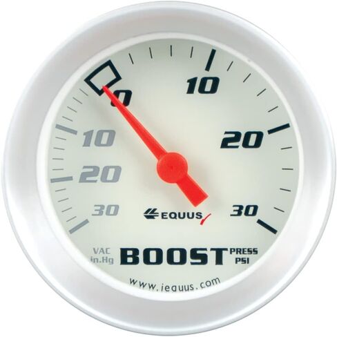 2 in Boost/Vacuum Gauge | 8000 Performance Series | 30 in HG / 30 PSI | Mechanical Analog | White Face in Saudi Arabia