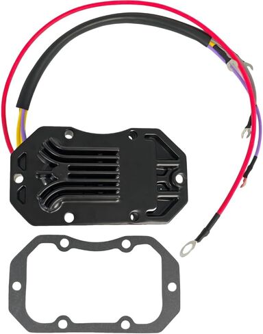 193-5204 Rectifier Voltage Regulator w/Gasket Compatible with Johnson Evinrude 80-235 HP 4 & 6 Cylinder Outboard Motor 1984-1992 35 Amp 395204 584423 18-5825 395391 582904 583076 583268 878335 in Kuwait