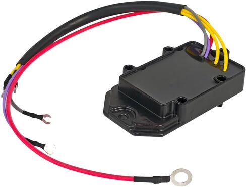 193-5204 Rectifier Voltage Regulator w/Gasket Compatible with Johnson Evinrude 80-235 HP 4 & 6 Cylinder Outboard Motor 1984-1992 35 Amp 395204 584423 18-5825 395391 582904 583076 583268 878335 in Kuwait