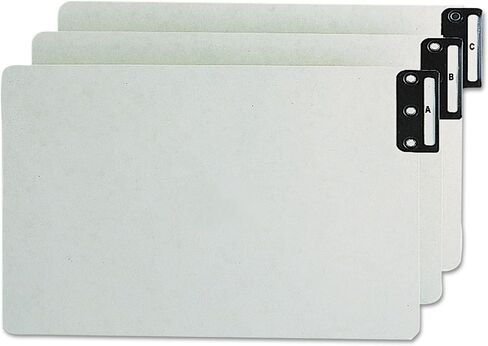 Smead 63276 End Tab Guides Alpha Vertical Metal Tabs Pressboard Legal 25/Set in Saudi Arabia