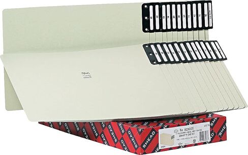 Smead 63276 End Tab Guides Alpha Vertical Metal Tabs Pressboard Legal 25/Set in Saudi Arabia