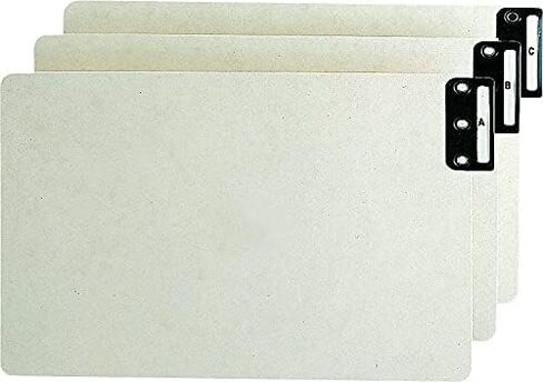 Smead 63276 End Tab Guides Alpha Vertical Metal Tabs Pressboard Legal 25/Set in Saudi Arabia