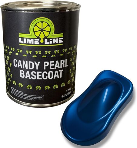LiME LiNE Candy Pearl Basecoat – All-In-One Base, Pearl & Candy Color | Tri-Stage Look in One Step | Full-Coverage Candy Look: Must be Cleared with 2K Clearcoat (Organic Green, 1 Quart) in Saudi Arabia
