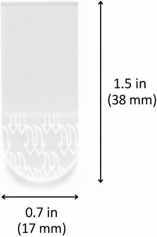 120 Pieces Refill Strips for Clear Small Wire Toggle Hooks - No Tools Adhesive Replacement Strips for Wall Hooks, Removable Damage-Free Mounting Strips for Wall Decor & Storage in Saudi Arabia