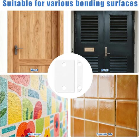 12pcs Replacement Adhesive Tape for Alarm Contact Sensor(2nd Gen), Pre-Cut Double Sided Contact Sensor Adhesive Pads Easy to Install for Door/Window Alarm Systems in Saudi Arabia