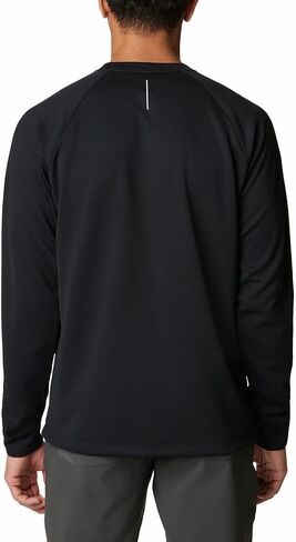 Columbia mens Black Mesa Waffle Knit Crew Hiking Shirt in Saudi Arabia