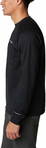 Columbia mens Black Mesa Waffle Knit Crew Hiking Shirt in Saudi Arabia