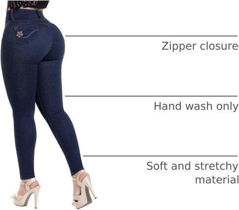 LT.ROSE Butt Lifting Jeans | Pantalones Colombianos Levanta Cola | High Waisted Jeans for Women | Colombian Jeans in Saudi Arabia