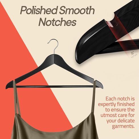 Vintage Wooden Hangers 60 Pack – Heavy-Duty with 360° Swivel Hook, Non-Slip, Pants Bar & Shoulder Grooves - Wooden Hangers for Suits, Jackets, Dresses & Camisoles, Space-Saving and Smooth Finish in Saudi Arabia