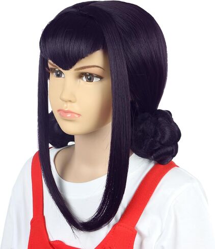 karlery Girls Long Straight Hot Pink Wig with 2 Ponytails Cartoon Anime Movie Cosplay Wig Heat Resistant Synthetic Fiber Brethable Adjustable Size for Halloween Costume Party in Saudi Arabia