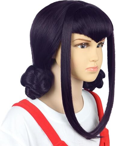 karlery Girls Long Straight Hot Pink Wig with 2 Ponytails Cartoon Anime Movie Cosplay Wig Heat Resistant Synthetic Fiber Brethable Adjustable Size for Halloween Costume Party in Saudi Arabia