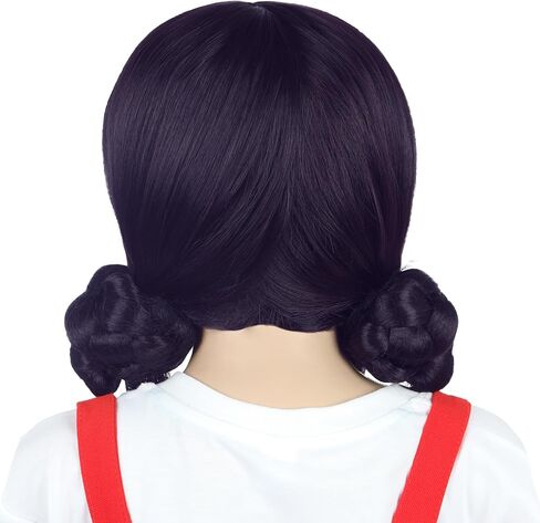 karlery Girls Long Straight Hot Pink Wig with 2 Ponytails Cartoon Anime Movie Cosplay Wig Heat Resistant Synthetic Fiber Brethable Adjustable Size for Halloween Costume Party in Saudi Arabia