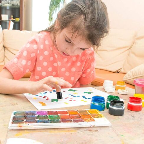 Sponge Finger Daubers Painting Tool 5 Pcs Special Sponge Material Artistic Creation Plastic Pigment Scrawl Kit for Children Kids Art Craft in Saudi Arabia
