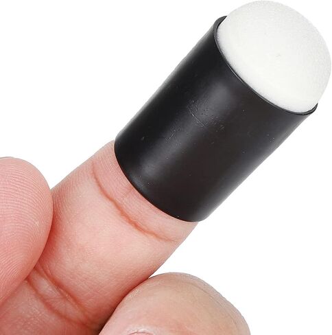 Finger Sponge Dauber Painting Tool Soft Sponge Applicator for Ink Stamping Chalk Art Craft Drawing DIY Projects Adults Kids Plastic Handle 1Pc 3.3 x 1.8cm in Saudi Arabia