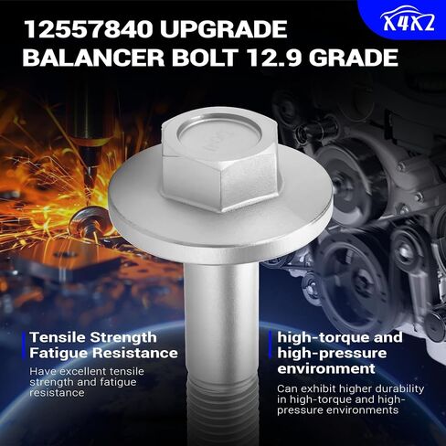 12557840 ترقية 12.9 مسمار موازن درجة لـ GM Harmonic Balancer Crank Bolt، لجميع محركات الجيل الثالث والجيل الرابع LS باستثناء LS7/LS9. 4.8L 5.3L 6.0L 6.2L LS1 LS2 LS3 LS6 L99 LM7 LR4 LMG LQ4 LQ9 L96 in Saudi Arabia