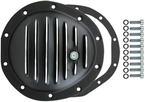 شاحنة ذات غطاء تفاضلي من الألومنيوم الأسود لسيارة Chevy Gm 10 Bolt Diff 77-91 أمامية in Kuwait