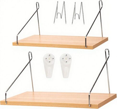 2 Pack Cubicle Accessories Fabric Wall Cubicle Shelf with Hooks, 11.8' & 15.8' Office Cubicle Decor Shelf,Wooden Cubicle Hanging Shelves for Office Cubicle Decor School Home in Saudi Arabia