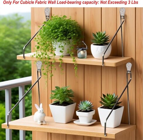 2 Pack Cubicle Accessories Fabric Wall Cubicle Shelf with Hooks, 11.8' & 15.8' Office Cubicle Decor Shelf,Wooden Cubicle Hanging Shelves for Office Cubicle Decor School Home in Saudi Arabia