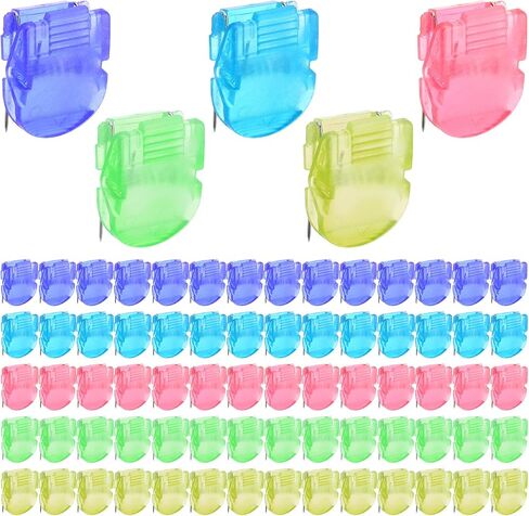 70 Pcs Cubicle Clips, Fabric Panel Cubicle Accessories Assorted Colors Fabric Partition Panel Wall Clip Office Photos Wall for Notes Memos Messages Photos in Saudi Arabia