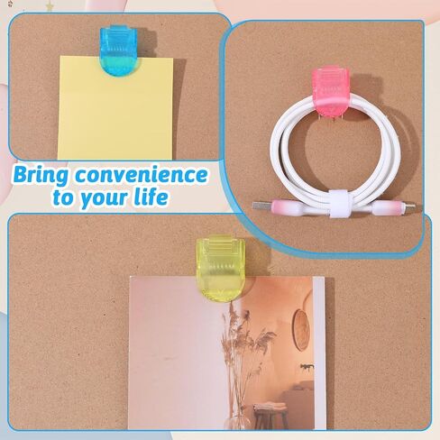 70 Pcs Cubicle Clips, Fabric Panel Cubicle Accessories Assorted Colors Fabric Partition Panel Wall Clip Office Photos Wall for Notes Memos Messages Photos in Saudi Arabia