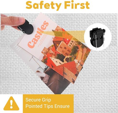 14 Pcs Cubicle Clips for Fabric Walls Plastic Stainless Steel Cubicle Wall Hooks Accessories for Work Cork Board Wall Decor Picture Note Hanging Workspace Organization in Kuwait