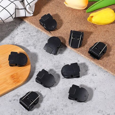 14 Pcs Cubicle Clips for Fabric Walls Plastic Stainless Steel Cubicle Wall Hooks Accessories for Work Cork Board Wall Decor Picture Note Hanging Workspace Organization in Kuwait
