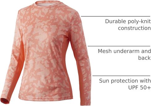 HUK Women's Icon X Camo Long Sleeve Shirt |Performance Fishing Shirt in Saudi Arabia