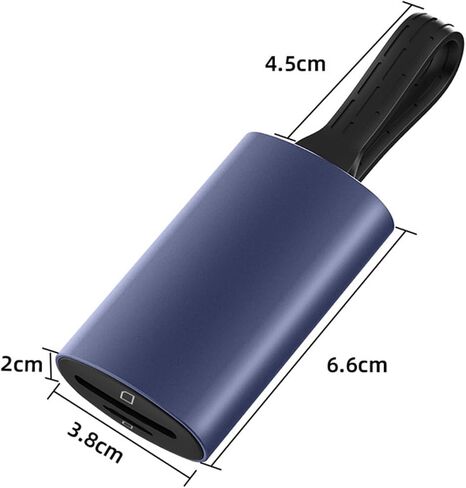 قارئ بطاقات بمنفذين USB من النوع C سرعة سريعة 312 برميل/الثانية نقل قراءة متزامن معدن محمول لبيانات التصوير الفوتوغرافي Ma in Kuwait