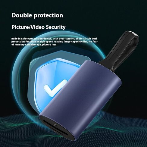 قارئ بطاقات بمنفذين USB من النوع C سرعة سريعة 312 برميل/الثانية نقل قراءة متزامن معدن محمول لبيانات التصوير الفوتوغرافي Ma in Kuwait