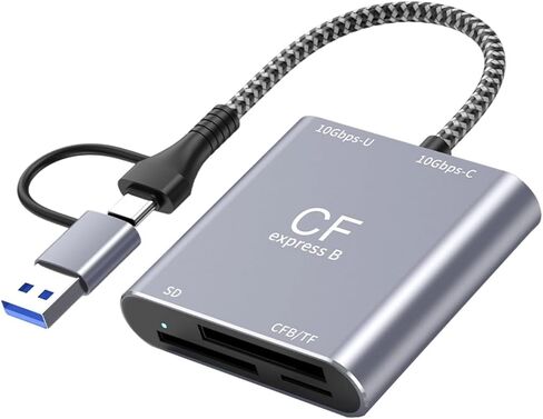 قارئ بطاقة CFE من الألومنيوم بسرعة 10 جيجابت في الثانية USB 3.2 Gen 2 سريع السرعة من النوع B موصل بطاقة للهواتف اللوحية in Kuwait