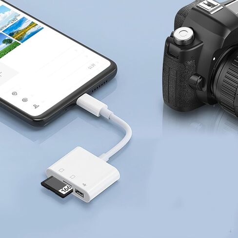 محولات USB من النوع C إلى قارئ البطاقات، نقل سريع للبيانات، تصميم نسيج PVC محمول للهواتف والأجهزة اللوحية وأجهزة الكمبيوتر المحمولة in Saudi Arabia