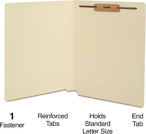 Staples Manila End-Tab Fastener Folders with Reinforced Tab Letter Size 50/Box in Saudi Arabia