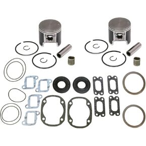SPI, K-09-74171119609-505, 2 Standard Bore Pistons, Bearings & Full Gasket Kit for Ski-Doo 500 F/C 72mm in Kuwait