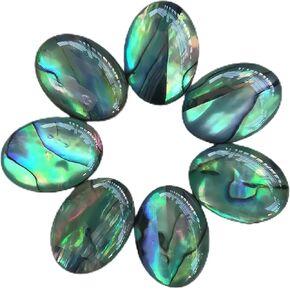 7 قطعة فلوريت البيضاوي كبوشن مسطح كريستال حجر الأحجار الكريمة الخرز لصنع المجوهرات لتقوم بها بنفسك ، 18x13 مللي متر in Kuwait