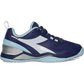 Diadora Women's Blushield Torneo 2 Clay Tennis Shoes White and Blueprint in Kuwait