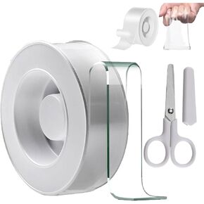 Extra Large Double Sided Tape Heavy Duty, Clear & Tough Nano Tape, Multipurpose Mounting Tape for Walls, Carpet, Rugs, Posters – Reusable, No-Residue (1Pcs) in Saudi Arabia