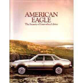 1980 AMC Eagle Sales Brochure Literature Book Piece Dealer Advertisement in Saudi Arabia