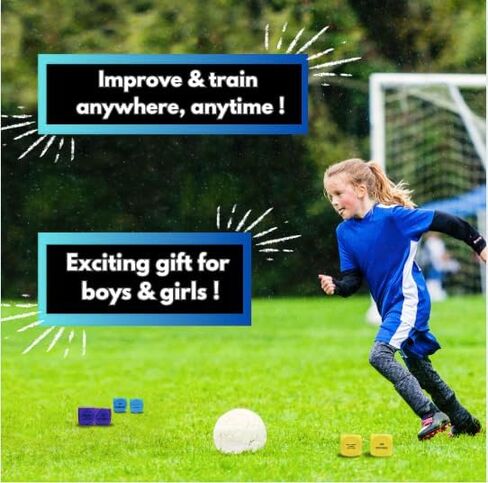 Soccer Skill Improvement Kick Up Training Dice Set (6pcs) -Sports Soccer Gift for Boys & Girls Juggling, Footwork, & Passing- Entrenamiento Completo para Jóvenes Futbolistas in Saudi Arabia