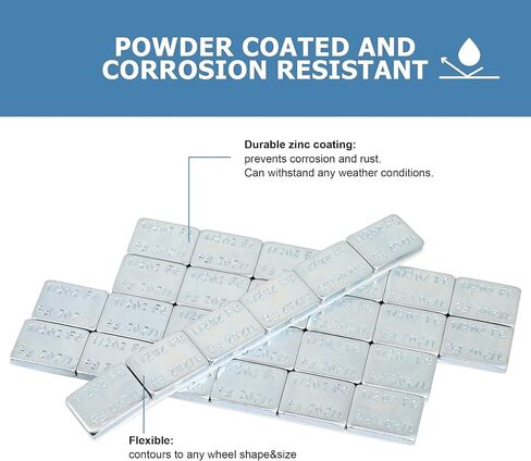 A A IN 1/4oz, 0.25oz, Grey, 2304pcs Adhesive Stick on Wheel Weights, Low Profile, EasyPeel Type, 144oz/Box, Valued Pack, Automobiles, Trucks, SUVs, Motorcycles Tire Balance Weights, US Quality in Saudi Arabia