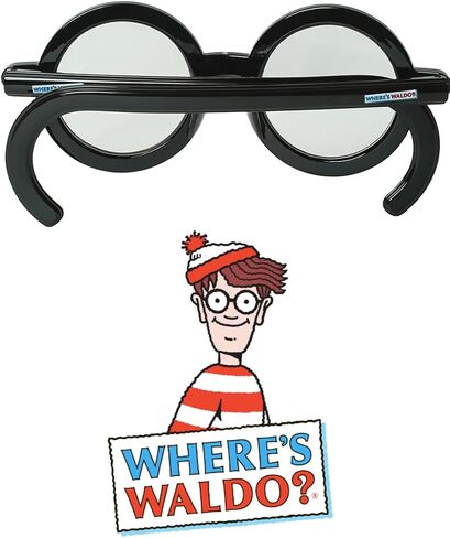 Sun-Staches Official Where's Waldo Glasses, Costume Accessory, One Size Fits Most in Saudi Arabia