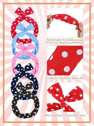 Dunzy 10 Pcs 1950's Womens Costume Accessories Set Include 5 Pcs Cat Eye Glasses Eye Glasses for Cats with Rhinestones 50s Chiffon Scarf Neck Head Scarf for Retro Costume in Saudi Arabia