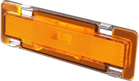 HECASA Pair Front Side Marker Light Compatible with 1982-1992 Chevy Chevrolet Camaro Pontiac Firebird Replacement for GM2550118 GM2551110 Marker Lamp Driver&Passenger Side - Yellow Lens in Saudi Arabia