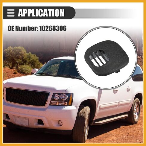 غطاء مستشعر درجة حرارة الهواء، لوحة تنفيس مركز الشبكة، لسيارة شيفروليه كورفيت 5.7 لتر 1997-2004، بلاستيك، 10268306، استبدال أسود in Kuwait