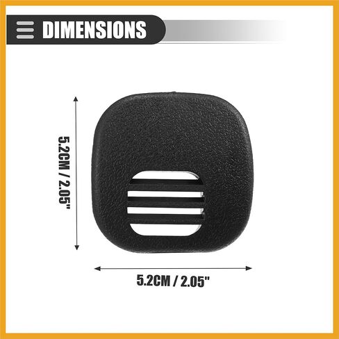 غطاء مستشعر درجة حرارة الهواء، لوحة تنفيس مركز الشبكة، لسيارة شيفروليه كورفيت 5.7 لتر 1997-2004، بلاستيك، 10268306، استبدال أسود in Kuwait