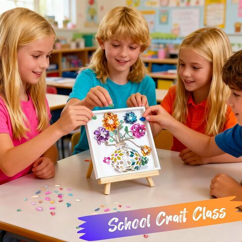 Joyclub DIY Vase Mosaic Painting Kit Mosaic Kits for Adults and Kids with Vase Flower Creativity Handmade Arts and Crafts Mosaic Making Projects Supplies Christmas Gifts Home Room Decor in Saudi Arabia
